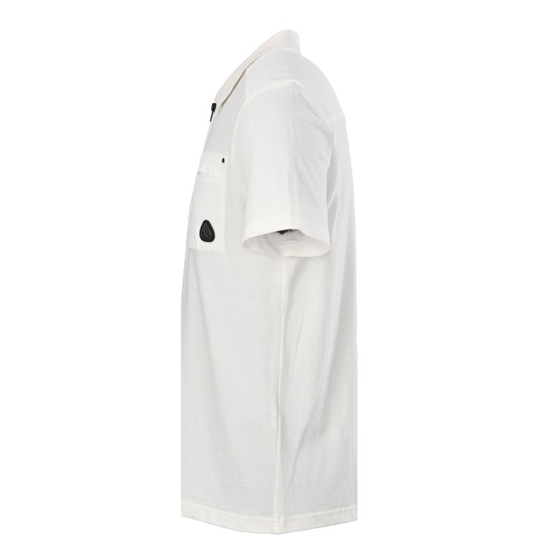 Stone Island White Short-Sleeve Polo Shirt view
