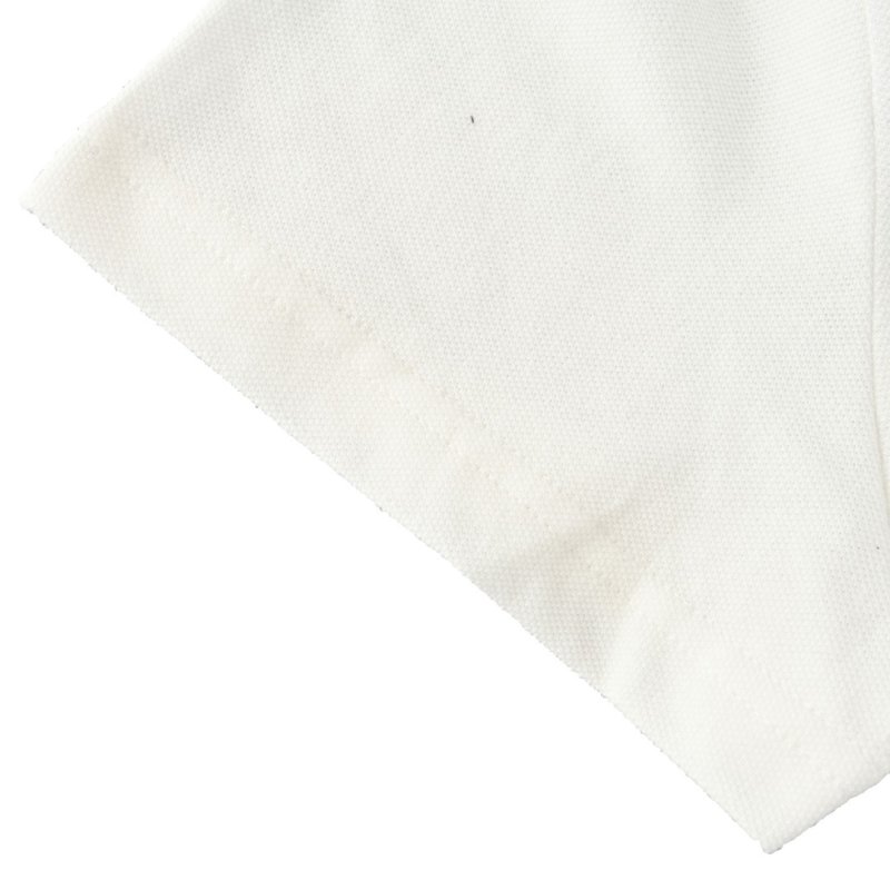 Stone Island White Short-Sleeve Polo Shirt view