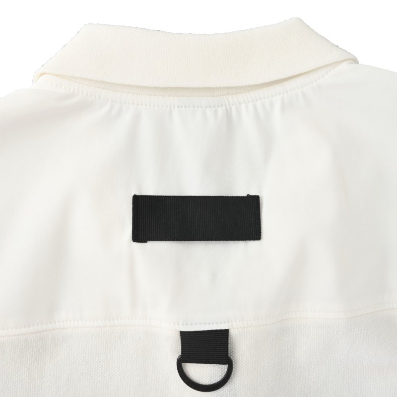 Stone Island White Short-Sleeve Polo Shirt view