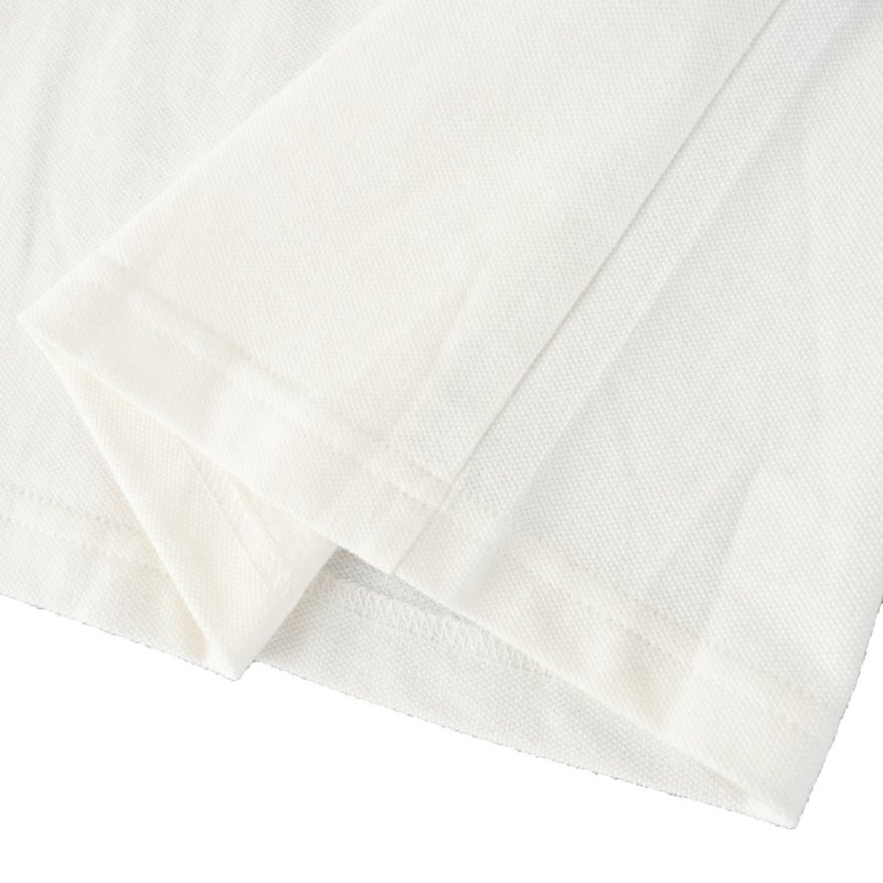 Stone Island White Short-Sleeve Polo Shirt view