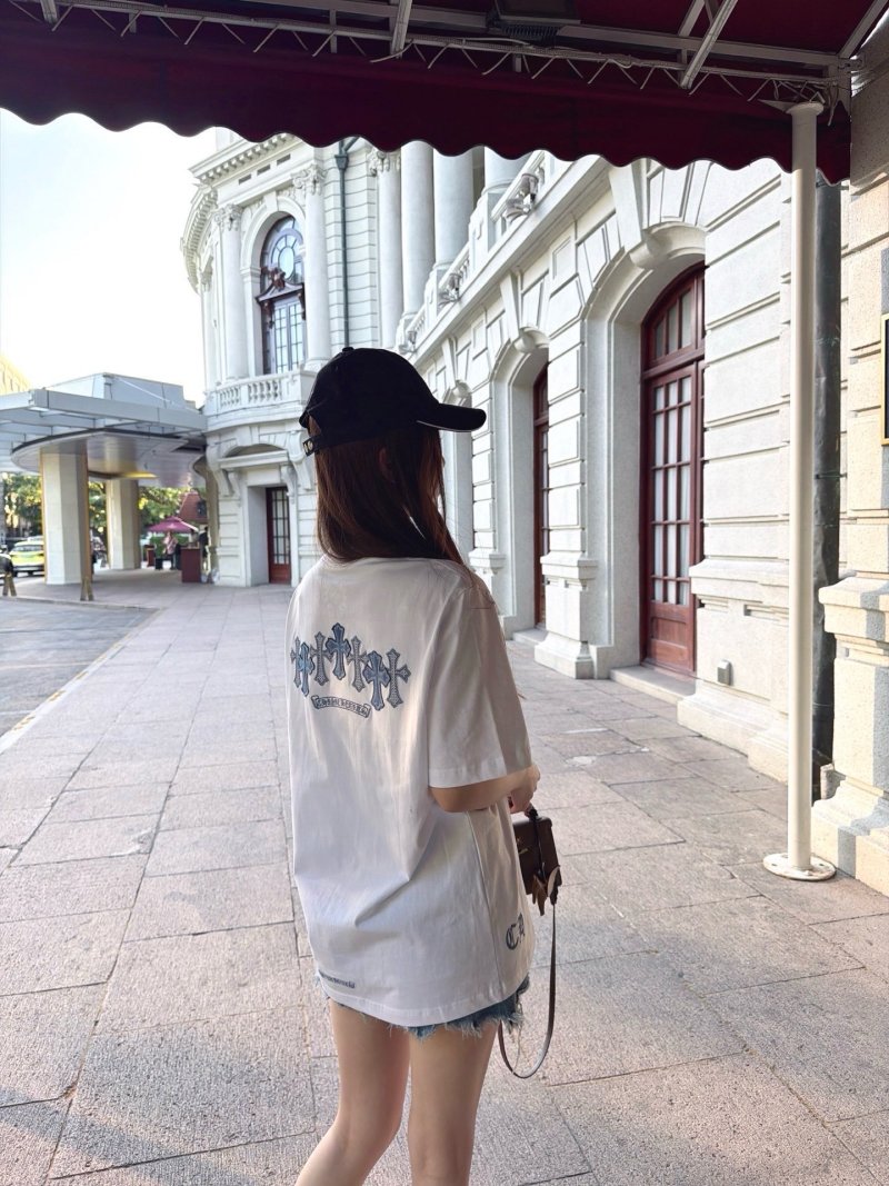 Chanel White Logo Short Sleeve T-Shirt view