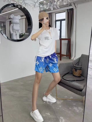 Louis Vuitton Monogram Blue Swim Shorts