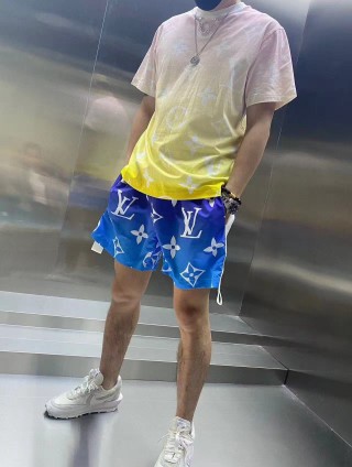 Louis Vuitton Monogram Blue Swim Shorts view 6