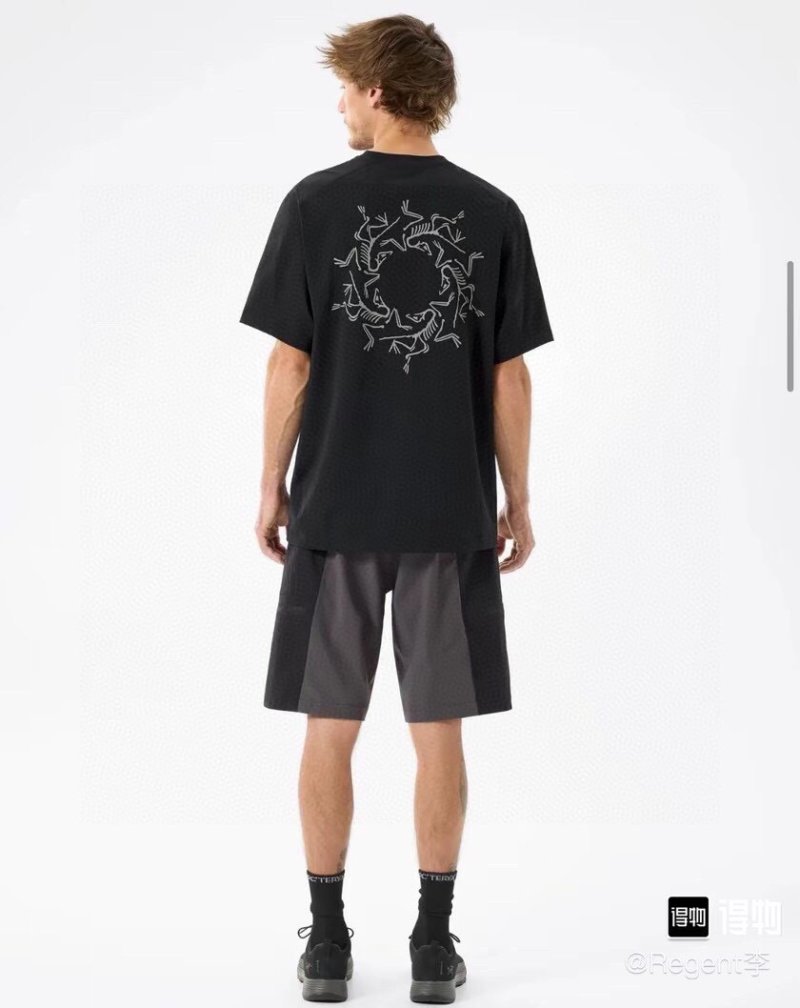 Black Graphic Print Short Sleeve T-Shirt