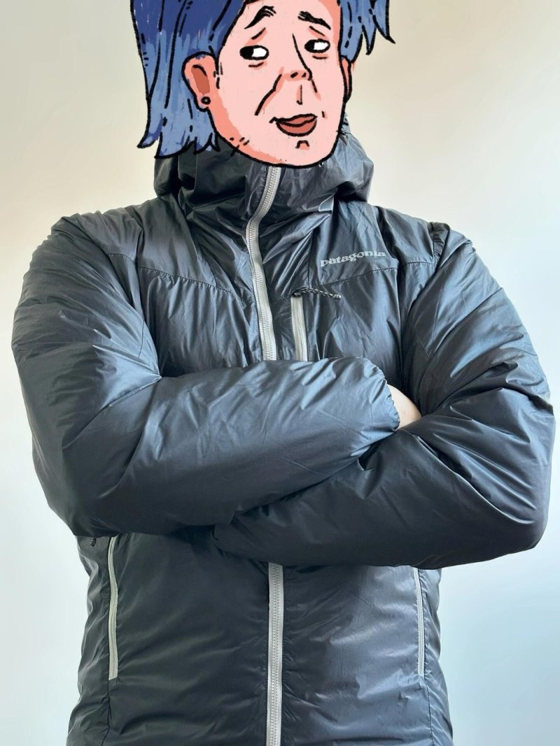 Patagonia Black Hooded Down Puffer Jacket view