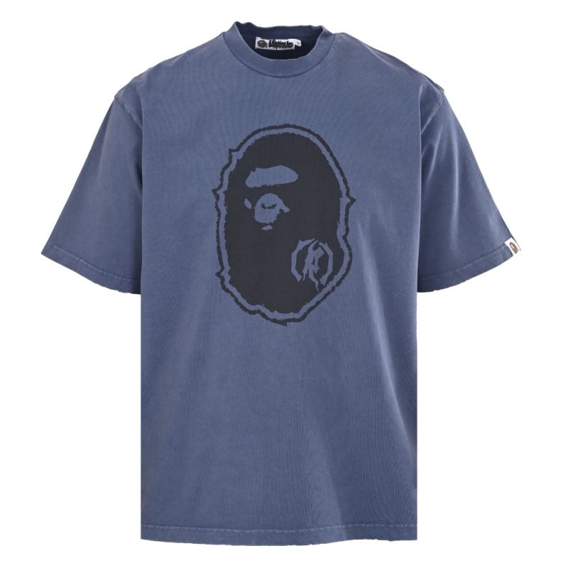 Blue Denim Portrait Graphic T-Shirt view