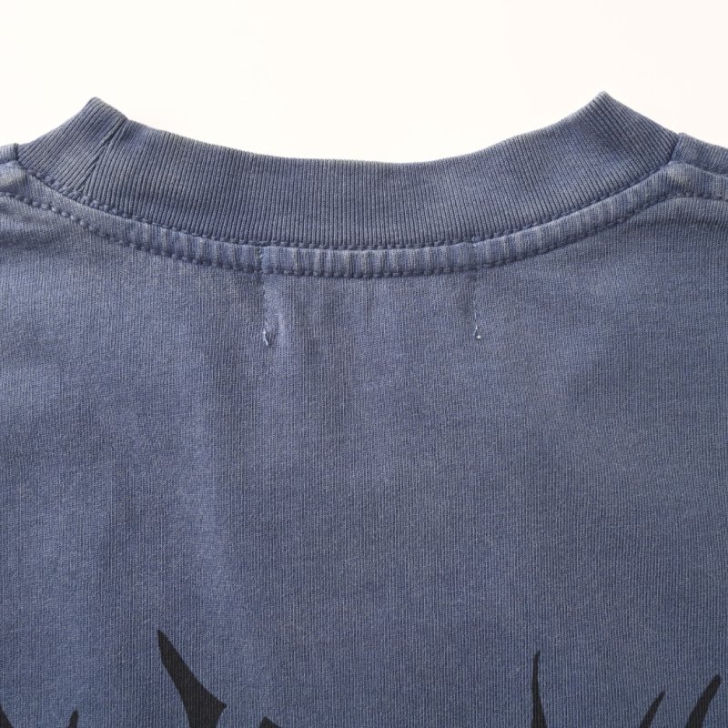 Blue Denim Portrait Graphic T-Shirt view