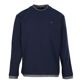 Prada Navy Long Sleeve T-Shirt view 4