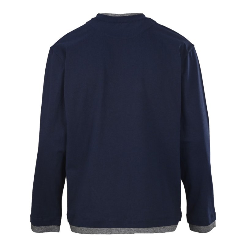 Prada Navy Long Sleeve T-Shirt view