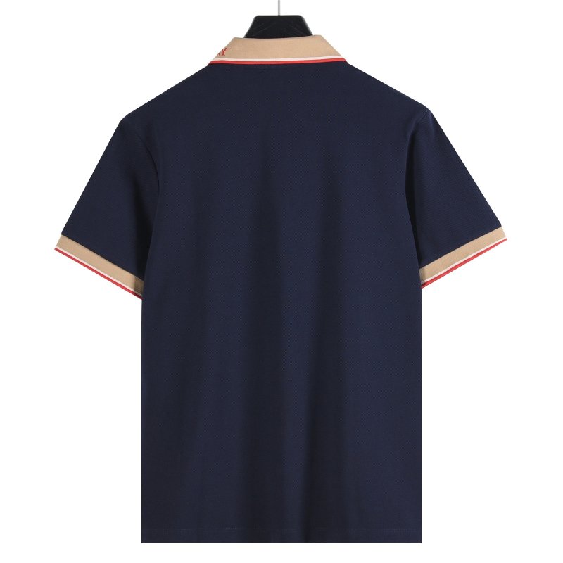 Navy & Cream Contrast Polo Shirt view