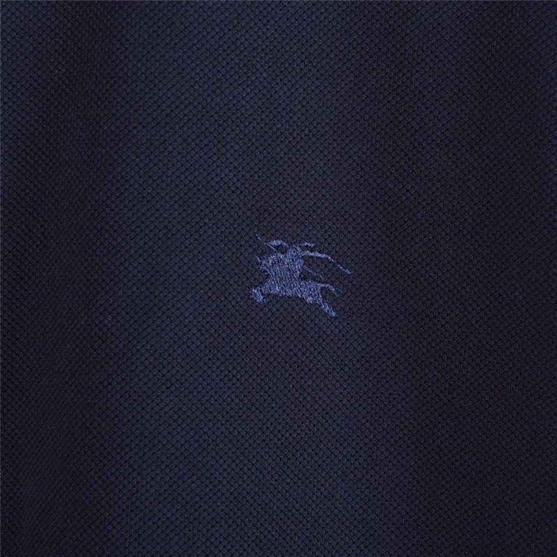 Navy & Cream Contrast Polo Shirt view