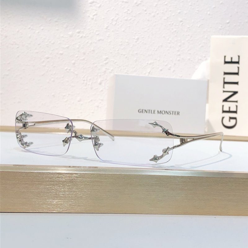Gentle Monster BOLD Titanium Rimless Sunglasses - Clear