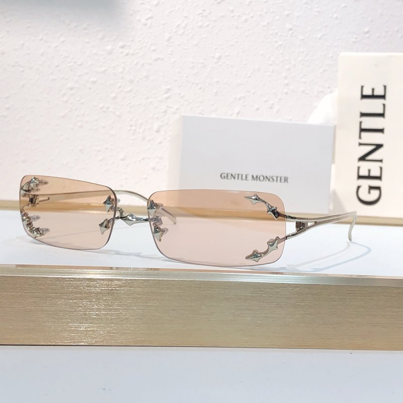 Gentle Monster BOLD Titanium Rimless Sunglasses - Clear view
