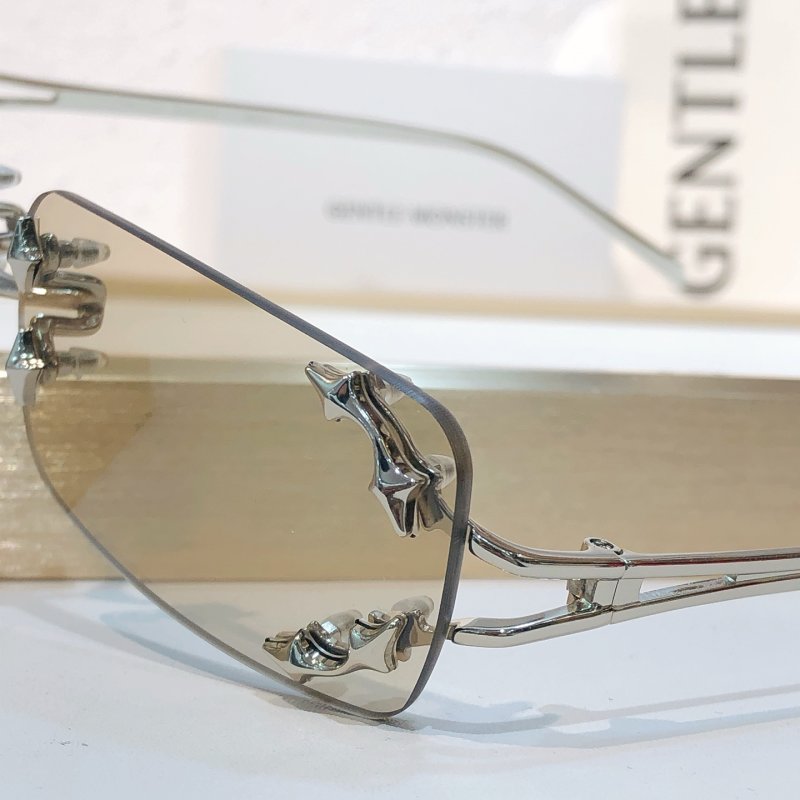 Gentle Monster BOLD Titanium Rimless Sunglasses - Clear view