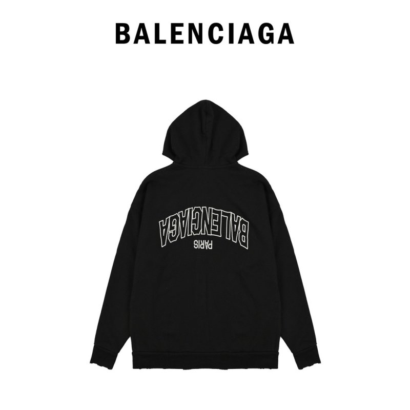Black Oversized Zip-Up Hoodie Jacket view