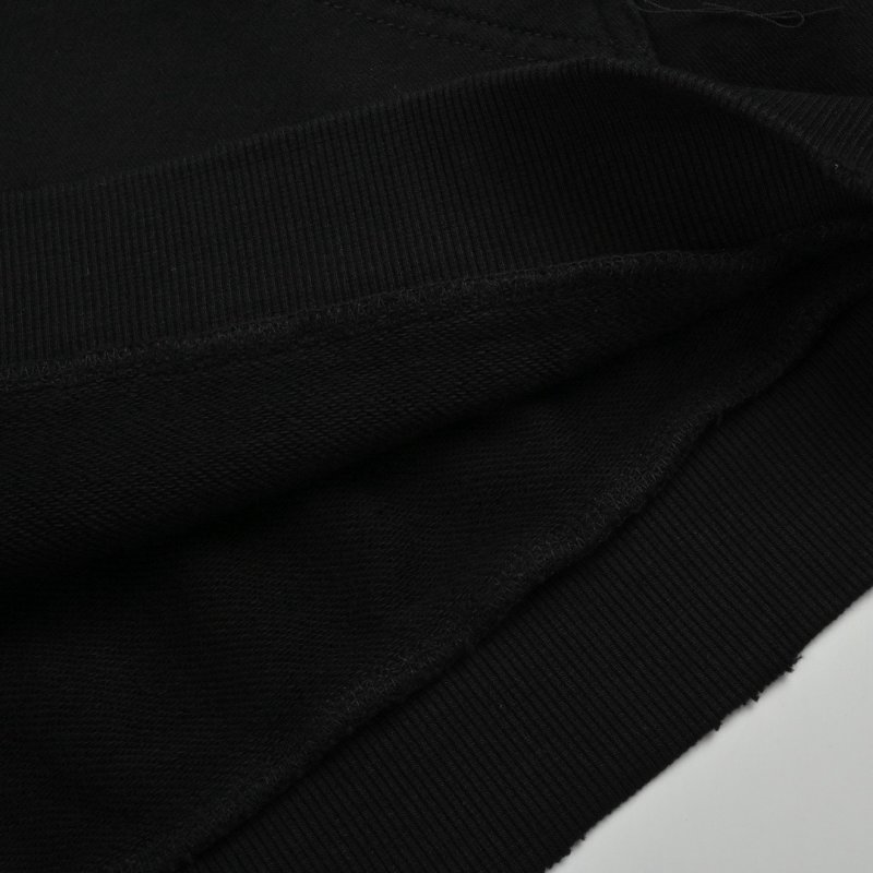 Black Oversized Zip-Up Hoodie Jacket view
