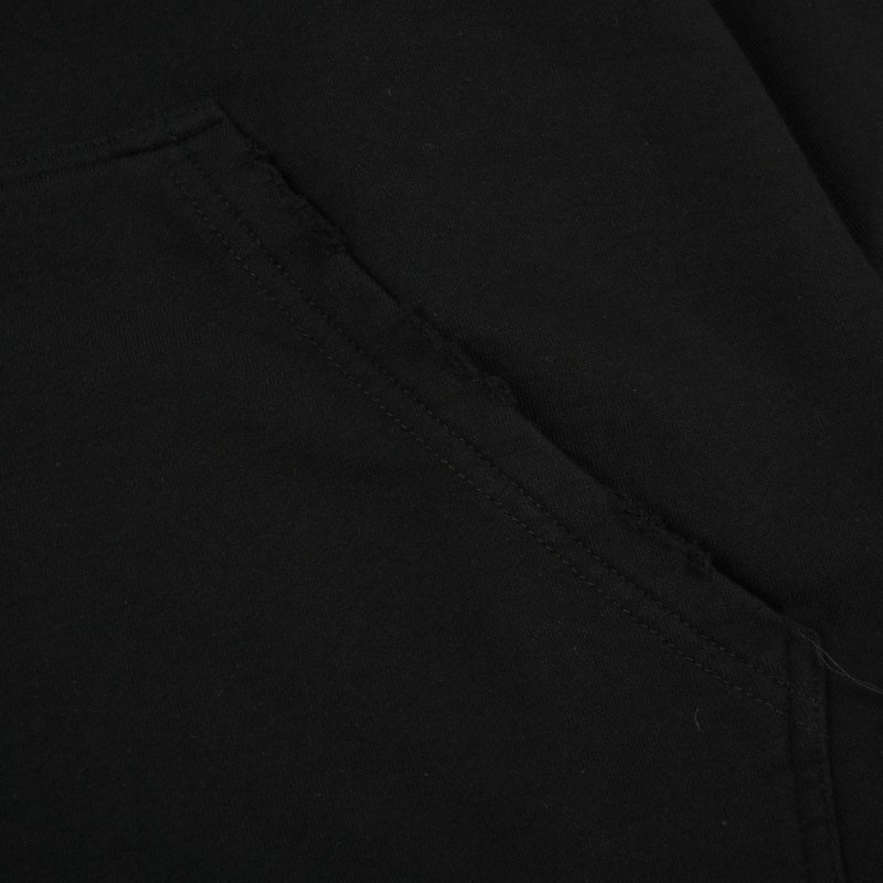 Black Oversized Zip-Up Hoodie Jacket view