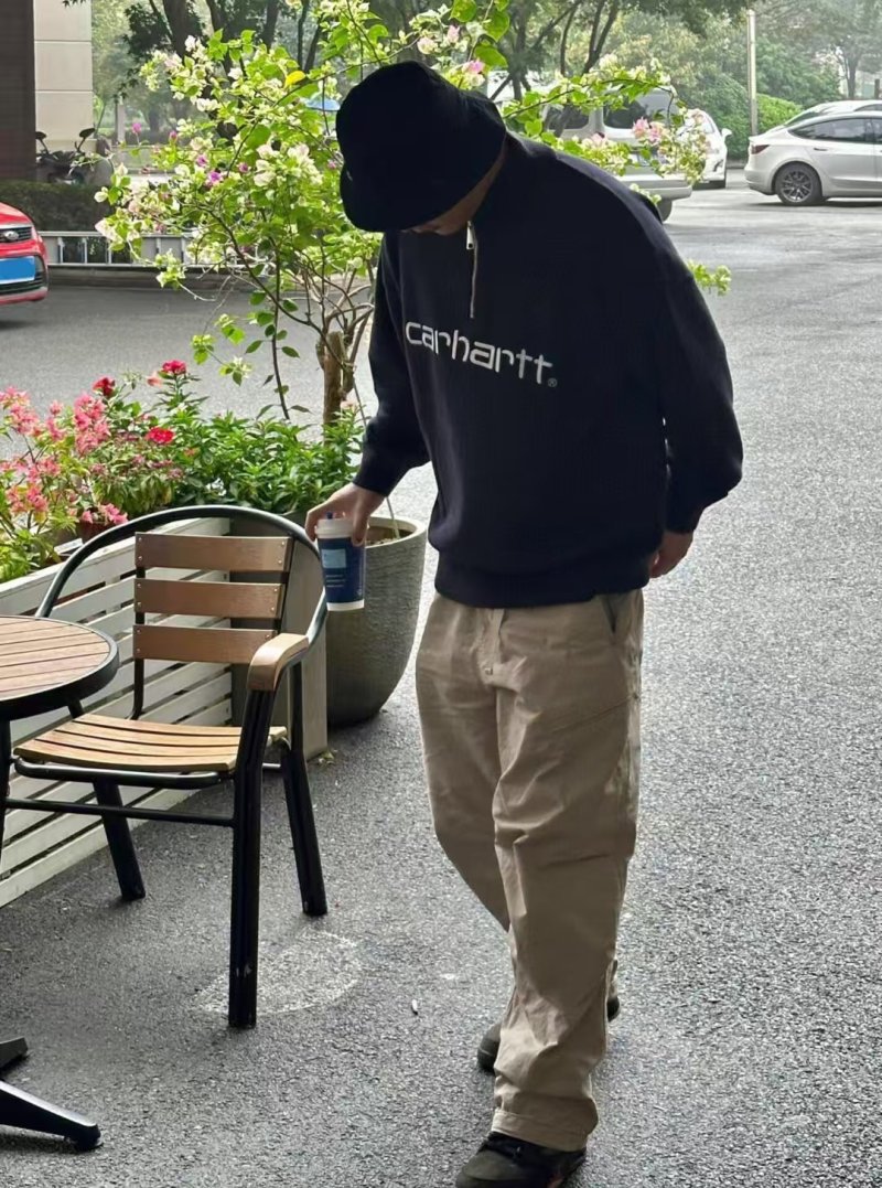 Carhartt Black Logo Hoodie