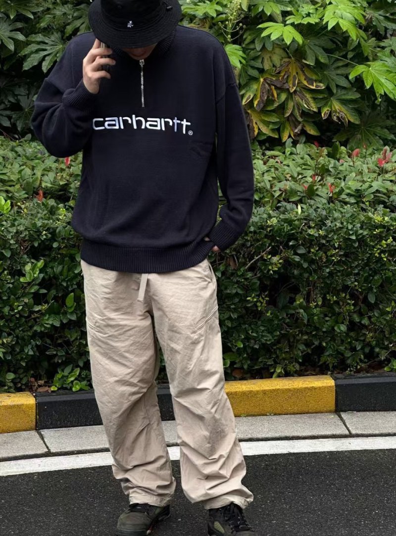Carhartt Black Logo Hoodie view