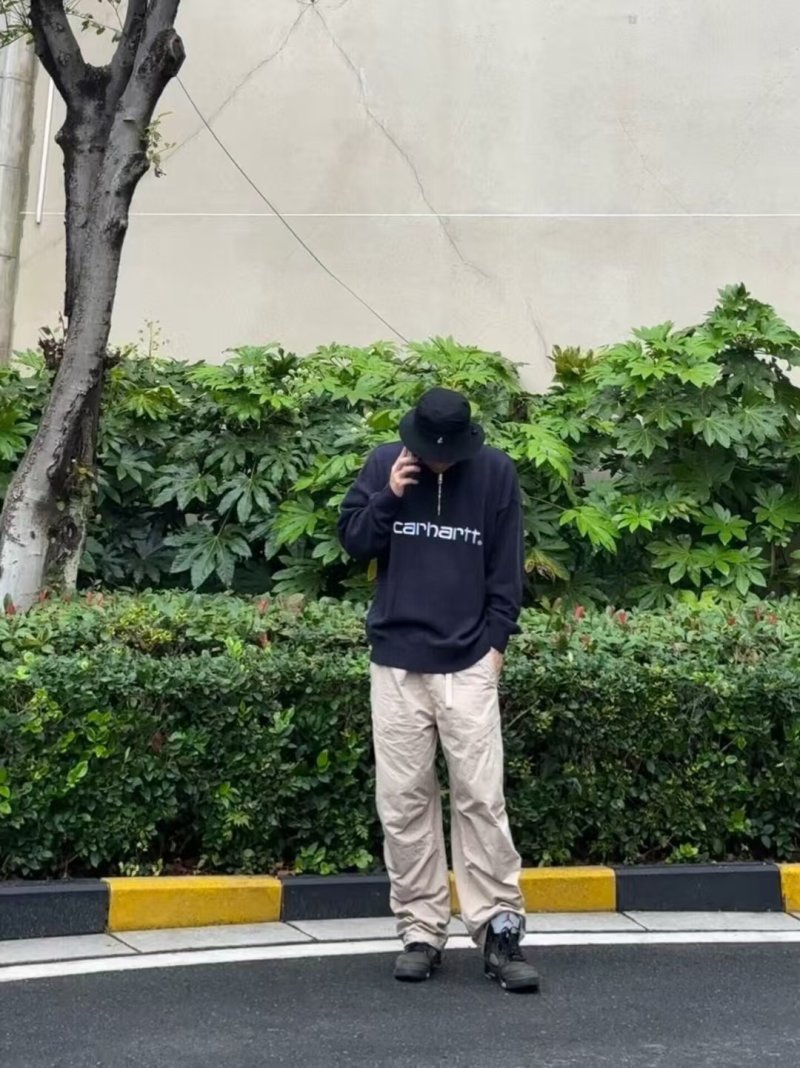 Carhartt Black Logo Hoodie view