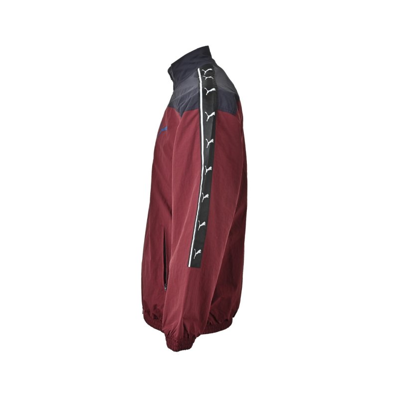 Puma Colorblock Track Jacket Burgundy Black view
