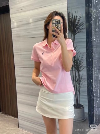 Polo Ralph Lauren Women's Pink Short-Sleeve Polo Shirt