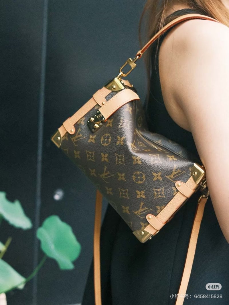 Louis Vuitton Monogram Trunk Shoulder Bag Brown view