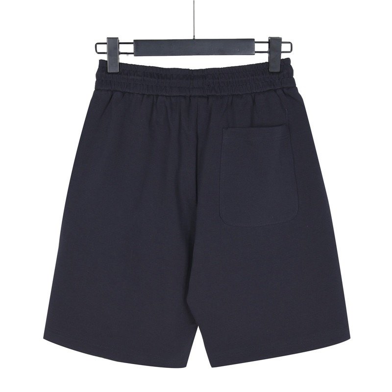 Prada Black Shorts with White Logo Stripe view