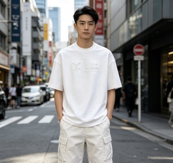 Louis Vuitton Monogram Logo White T-Shirt