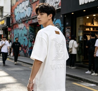 Louis Vuitton Monogram Logo White T-Shirt view 2