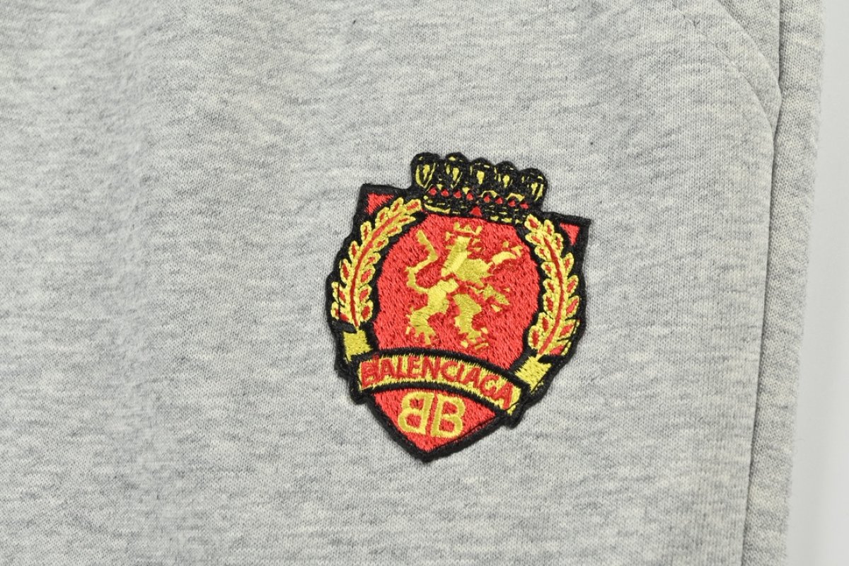 Light Grey Embroidered Logo Sweatpants view