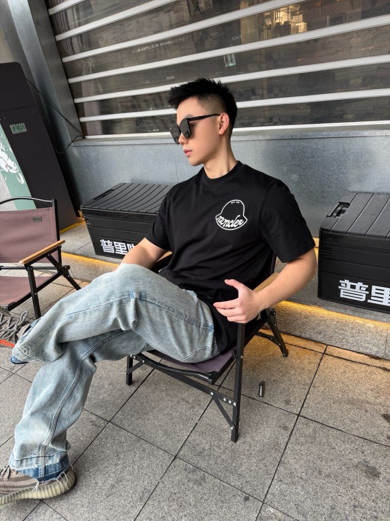 Moncler Logo Crest Black T-Shirt view