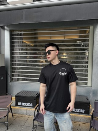 Moncler Logo Crest Black T-Shirt view 6