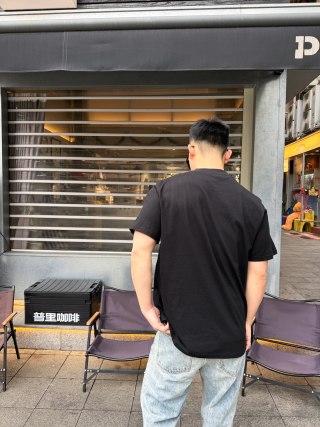 Moncler Logo Crest Black T-Shirt view 8