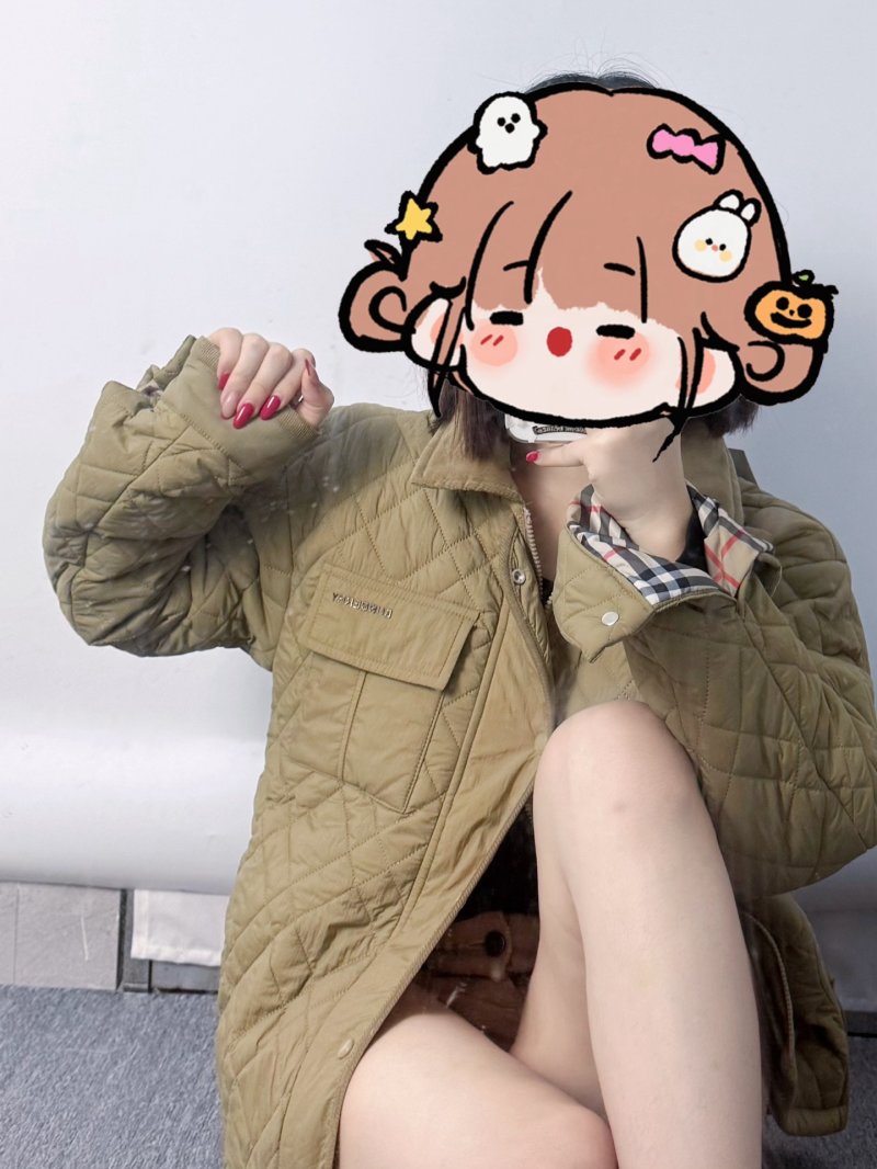 Quilted Puffer Jacket Cream view