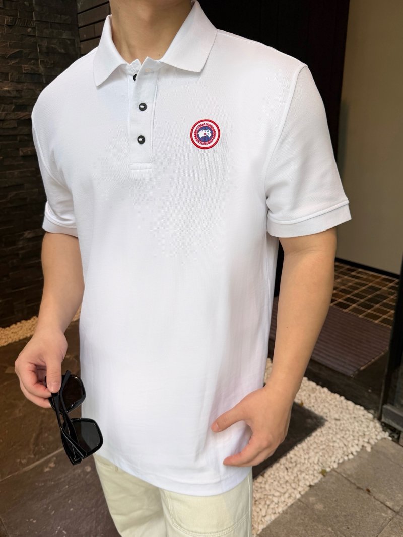 Canada Goose White Polo Shirt