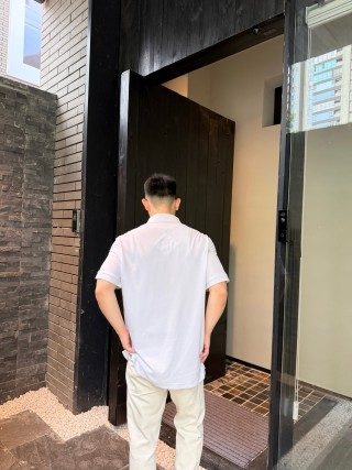 Canada Goose White Polo Shirt view 3