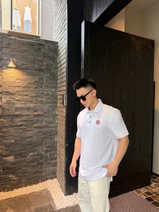 Canada Goose White Polo Shirt view 5