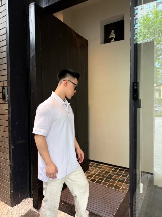 Canada Goose White Polo Shirt view 7