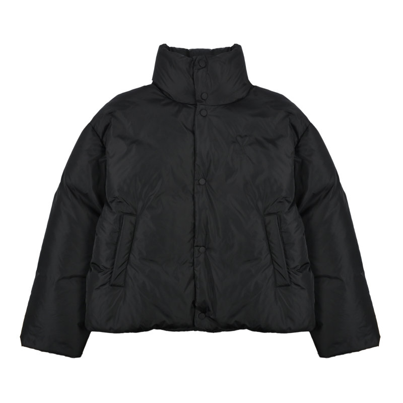 Black Oversized Puffer Down Jacket view