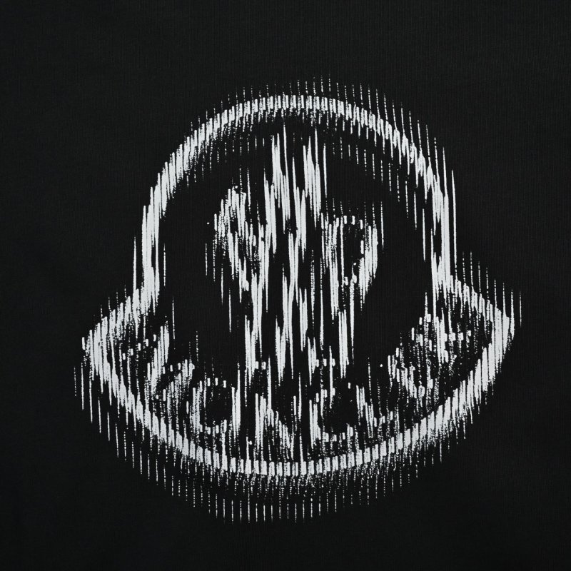 Black Graphic Crew Neck T-Shirt view