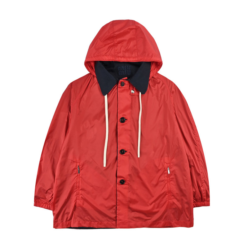 Miu Miu Navy & Red Reversible Coat view