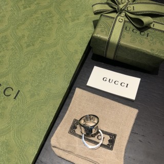 Gucci Ghost 9mm Band Ring Silver