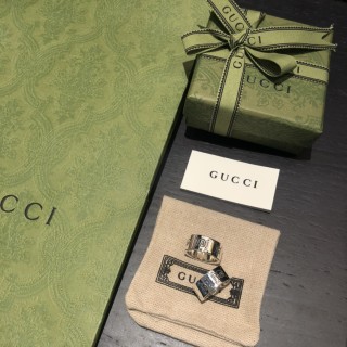 Gucci Ghost 9mm Band Ring Silver view 3