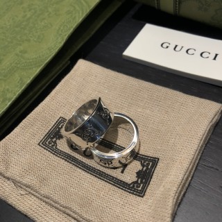 Gucci Ghost 9mm Band Ring Silver view 5