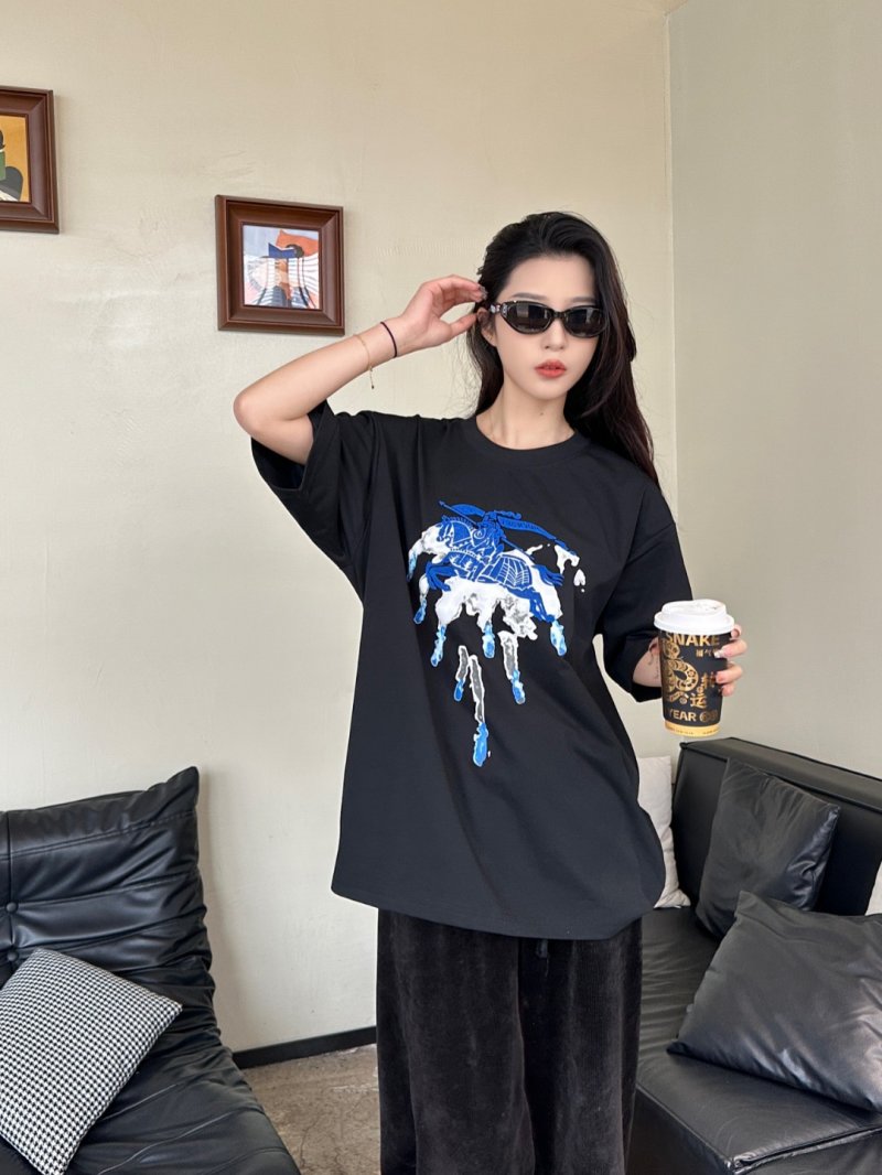 Black Graphic Print Oversized T-Shirt - Blue Drip Globe Design view