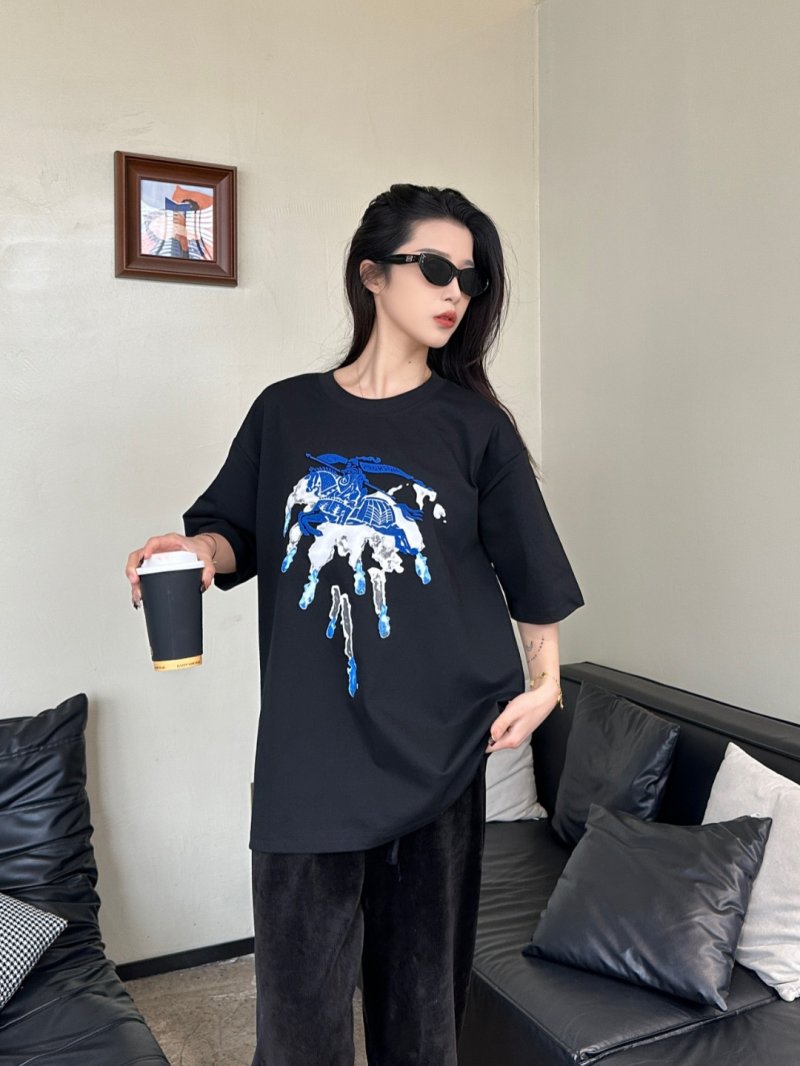 Black Graphic Print Oversized T-Shirt - Blue Drip Globe Design view