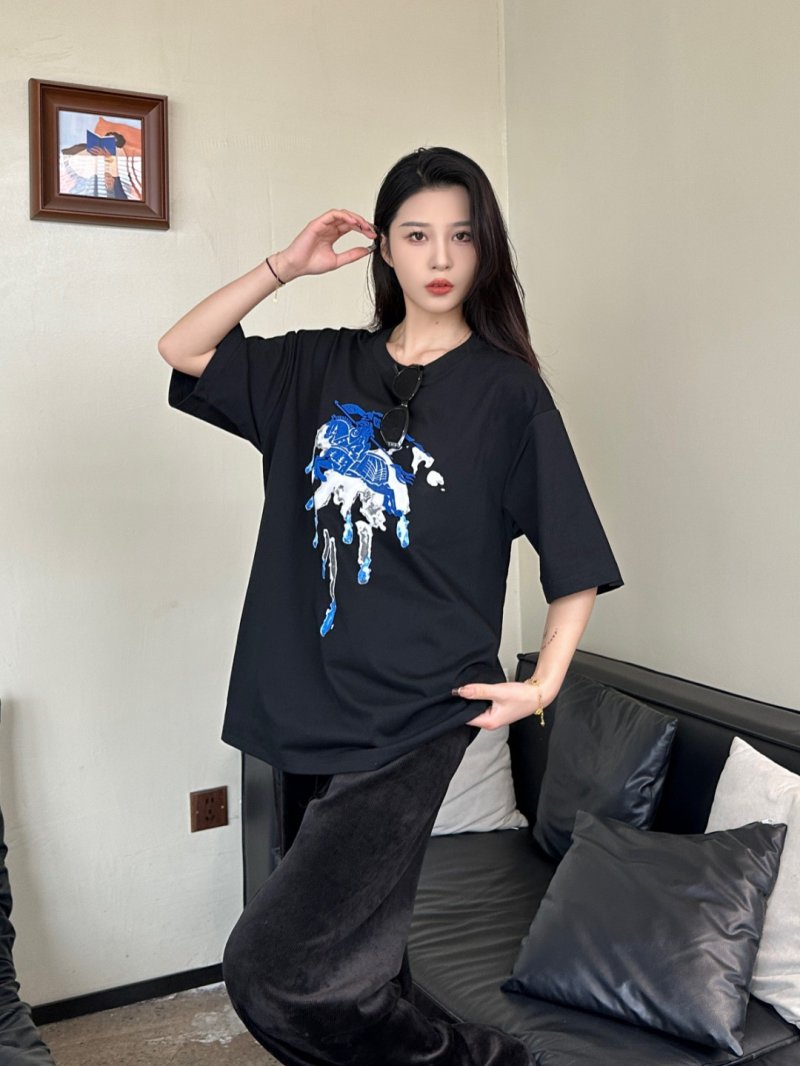 Black Graphic Print Oversized T-Shirt - Blue Drip Globe Design view