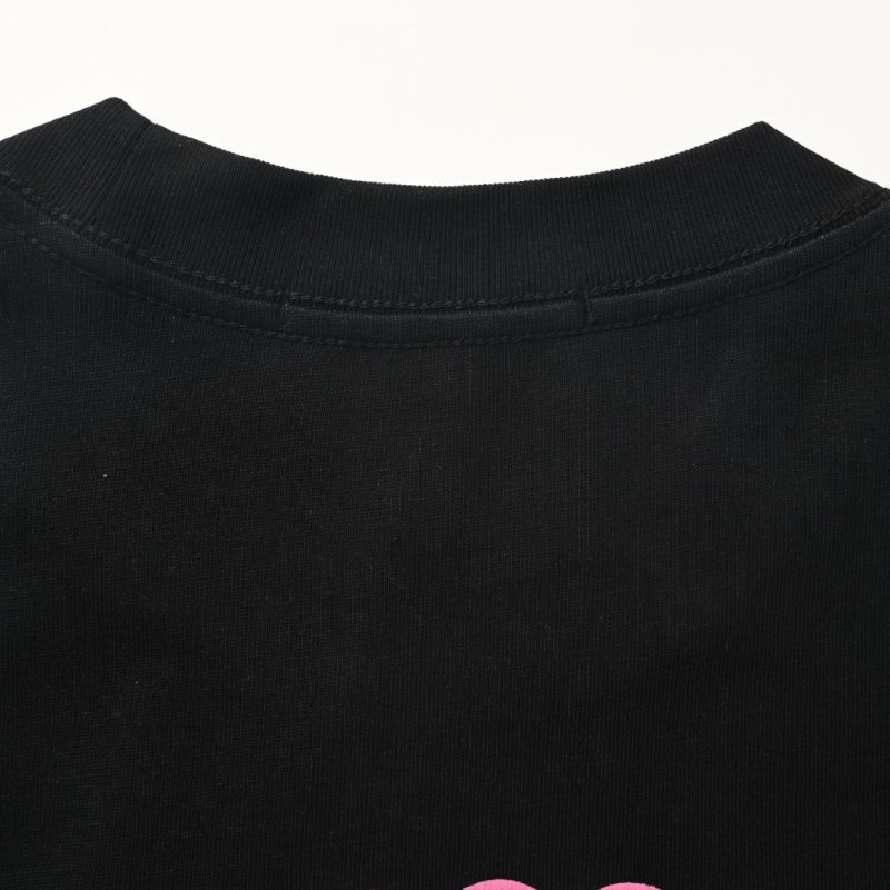 Chanel Rouge Coco Club Black T-Shirt with Pink Logo Print view