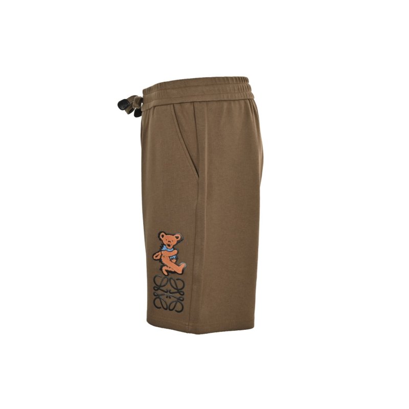 Brown Bear Embroidered Shorts view
